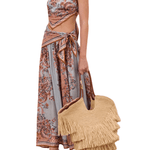 Zimmermann Aster Scarf Midi Skirt - Vermillion