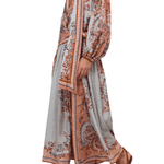 Zimmermann Aster Scarf Midi Skirt - Vermillion