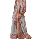 Zimmermann Aster Scarf Midi Skirt - Vermillion