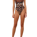 Zimmermann Aster Scoop One - Piece - Vermillion