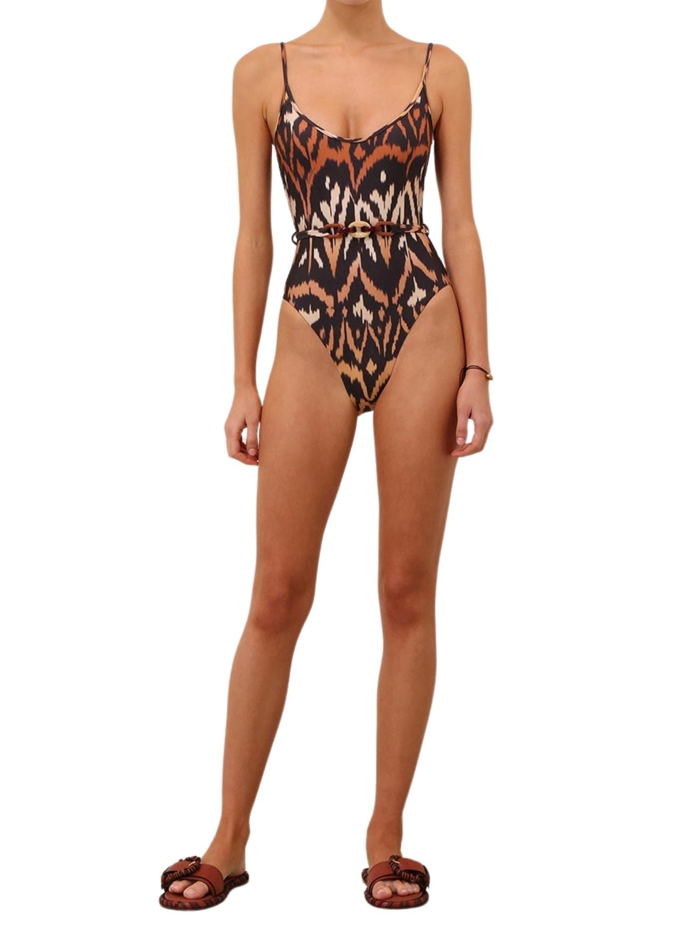 Zimmermann Aster Scoop One - Piece - Vermillion