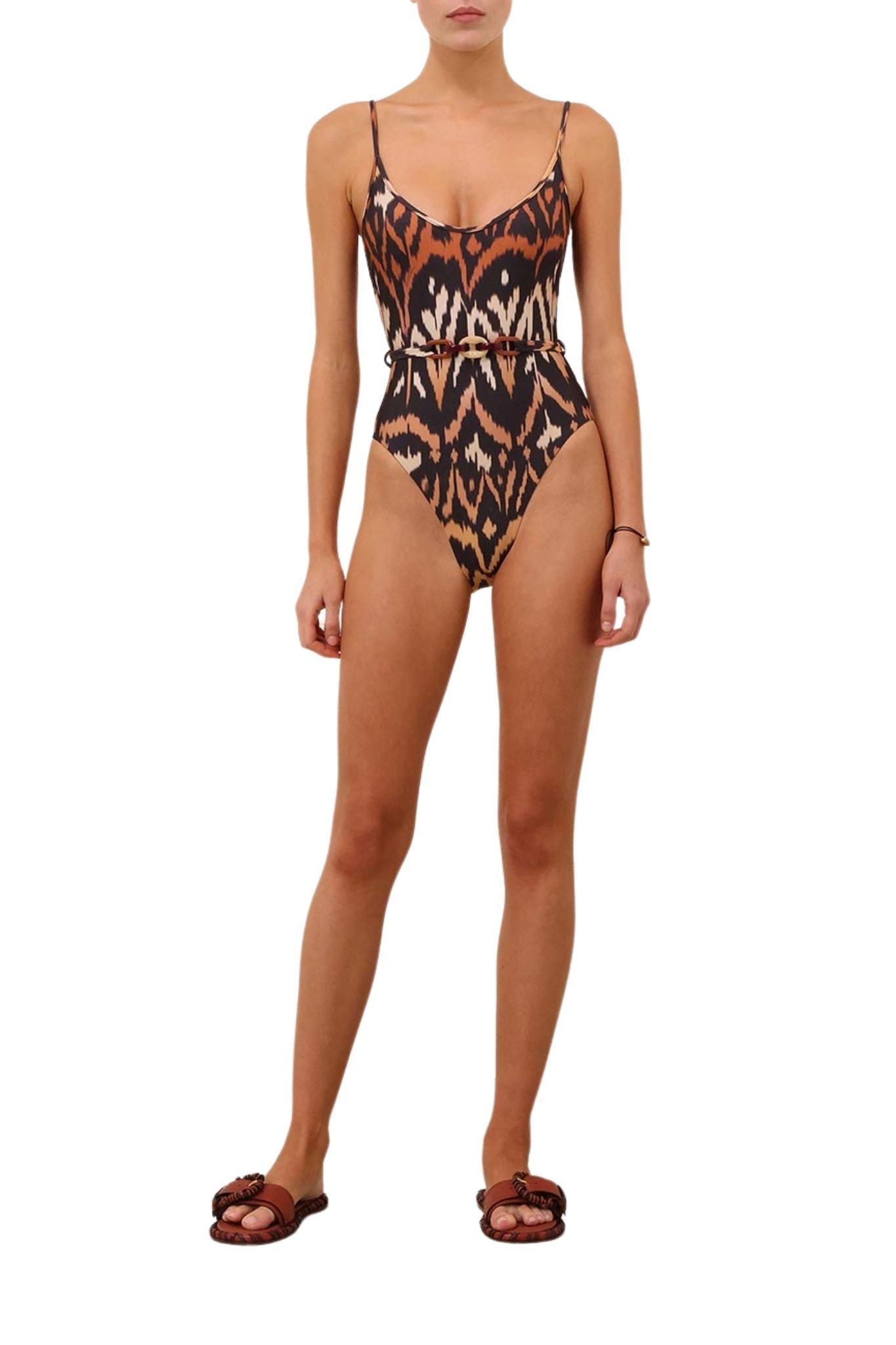 Zimmermann Aster Scoop One - Piece - Vermillion