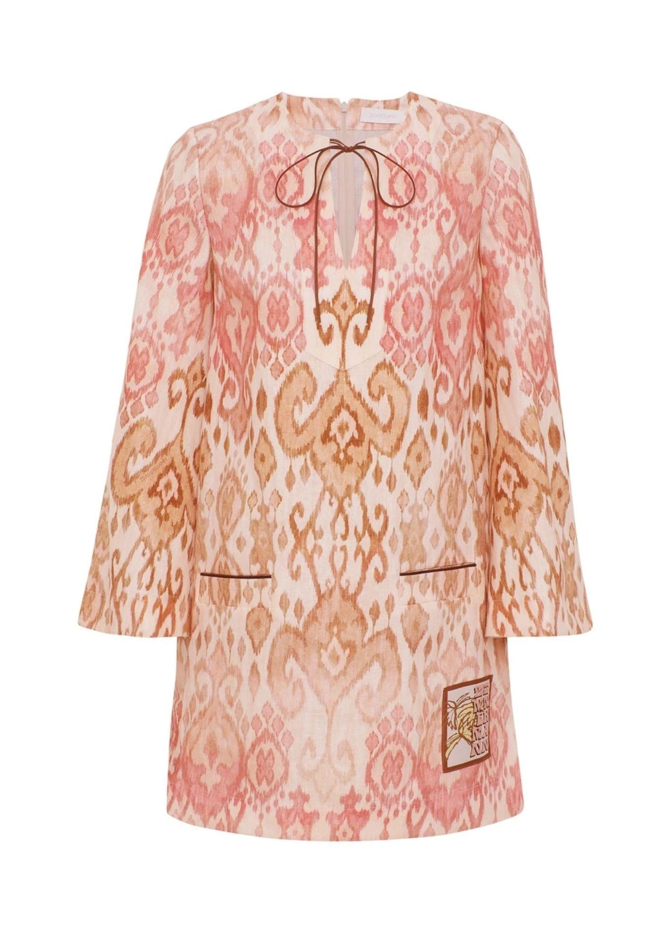 Zimmermann Aster Shift Mini Dress - Vermillion
