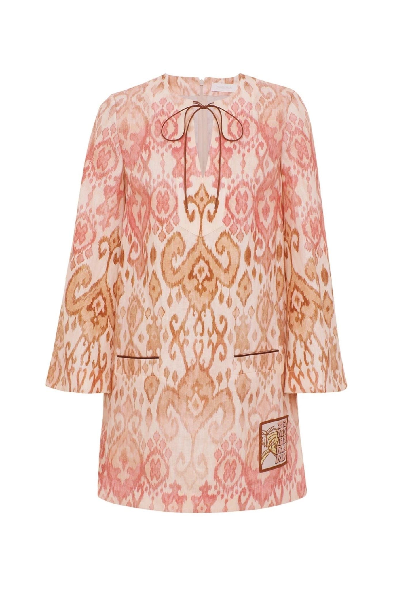 Zimmermann Aster Shift Mini Dress - Vermillion