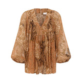 Zimmermann Carousel Batwing Top - Vermillion