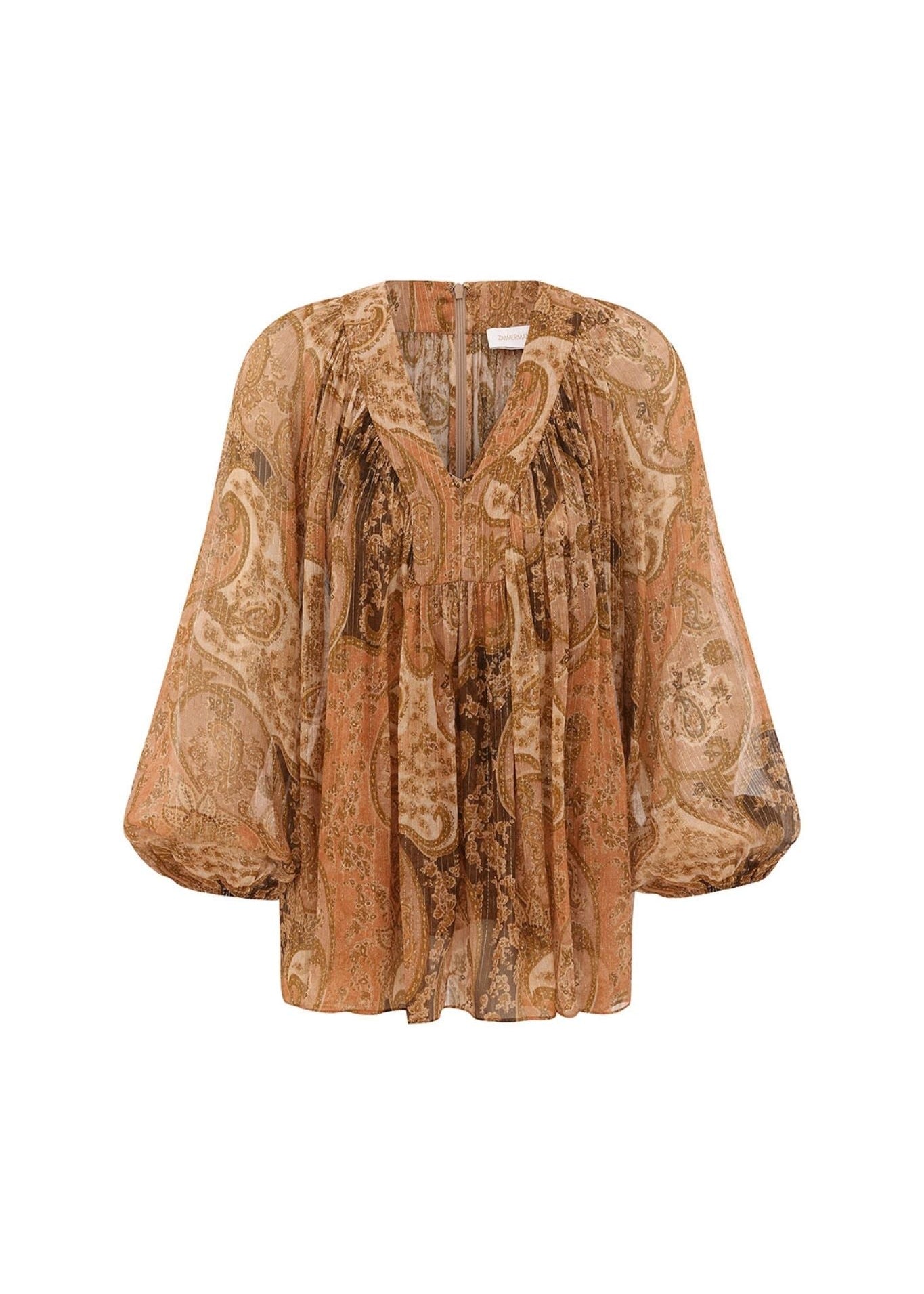 Zimmermann Carousel Batwing Top - Vermillion