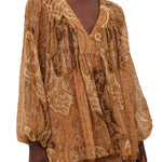 Zimmermann Carousel Batwing Top - Vermillion