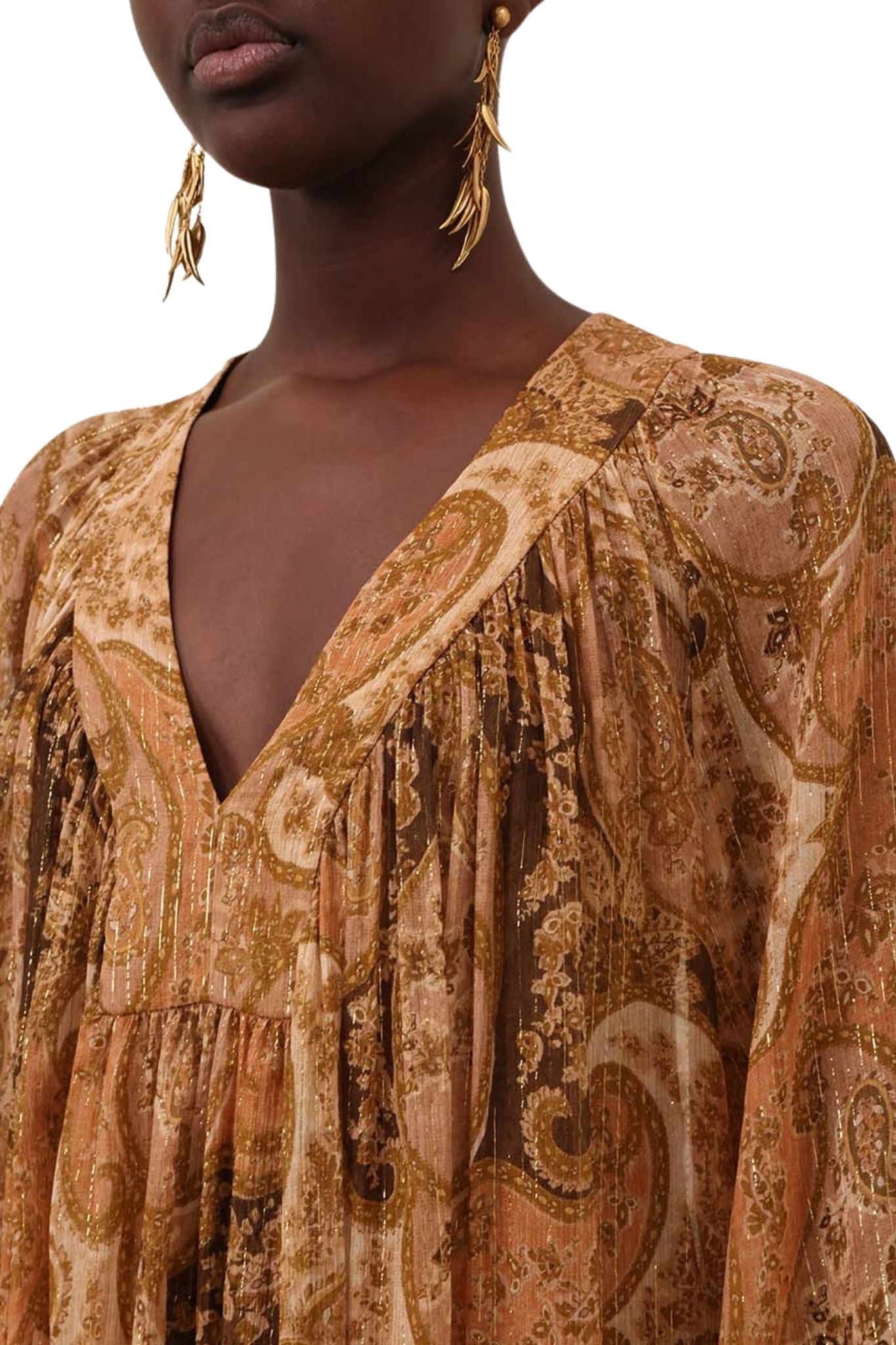 Zimmermann Carousel Batwing Top - Vermillion