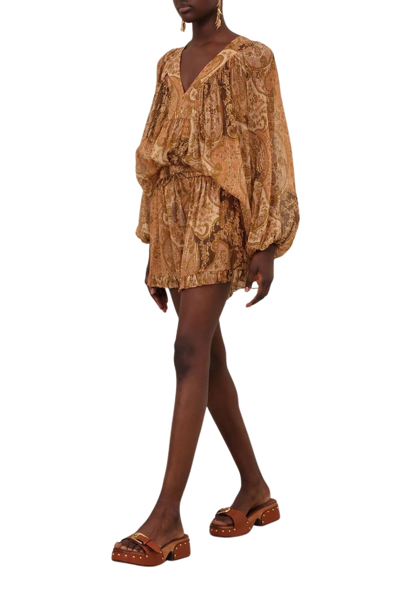 Zimmermann Carousel Flutter Short - Vermillion
