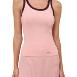 Zimmermann Contrast Rib Scoop Tank - Vermillion