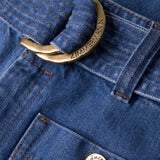 Zimmermann Denim Culotte - Vermillion