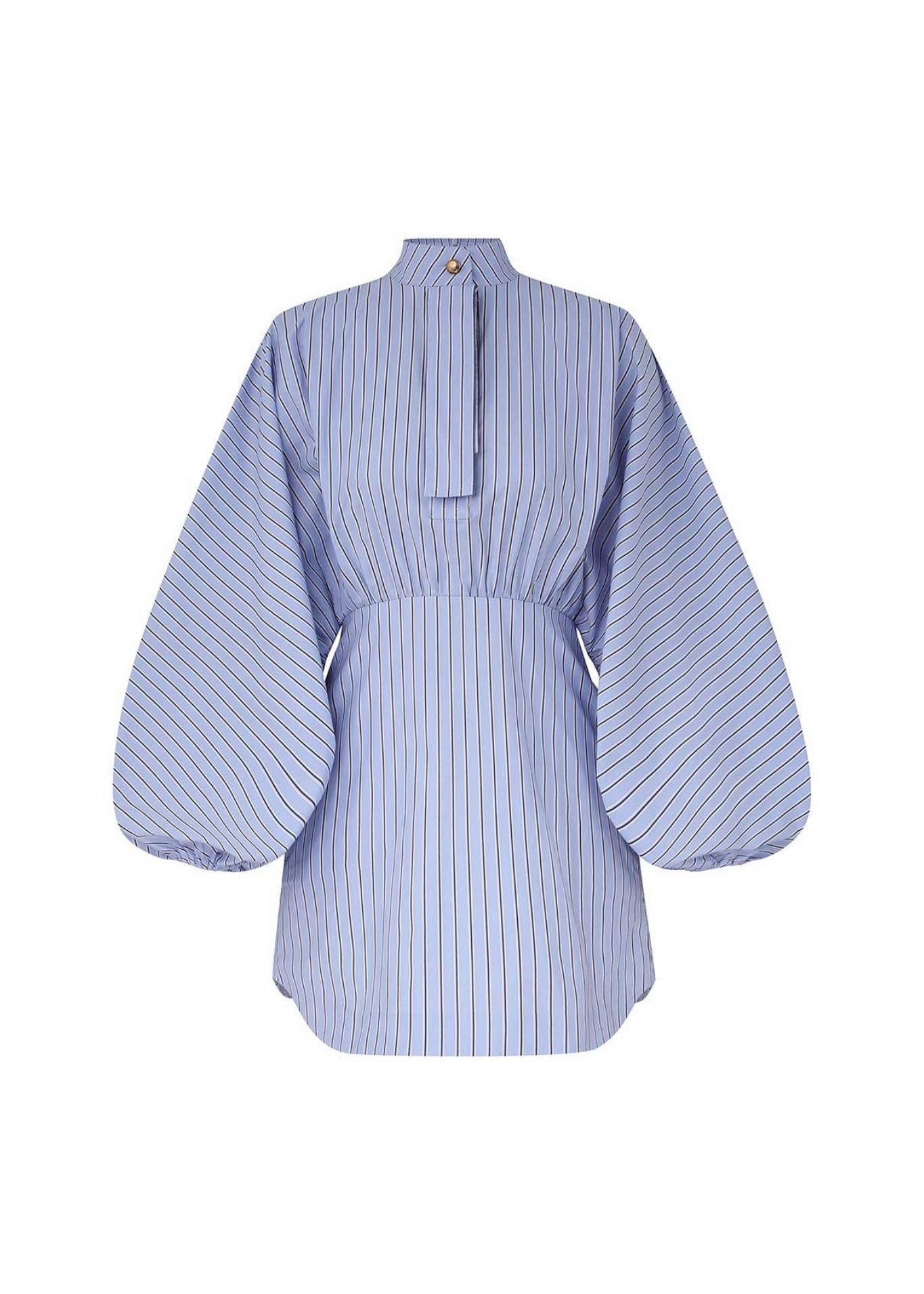 Zimmermann Drawstring Stripe Mini Dress - Vermillion