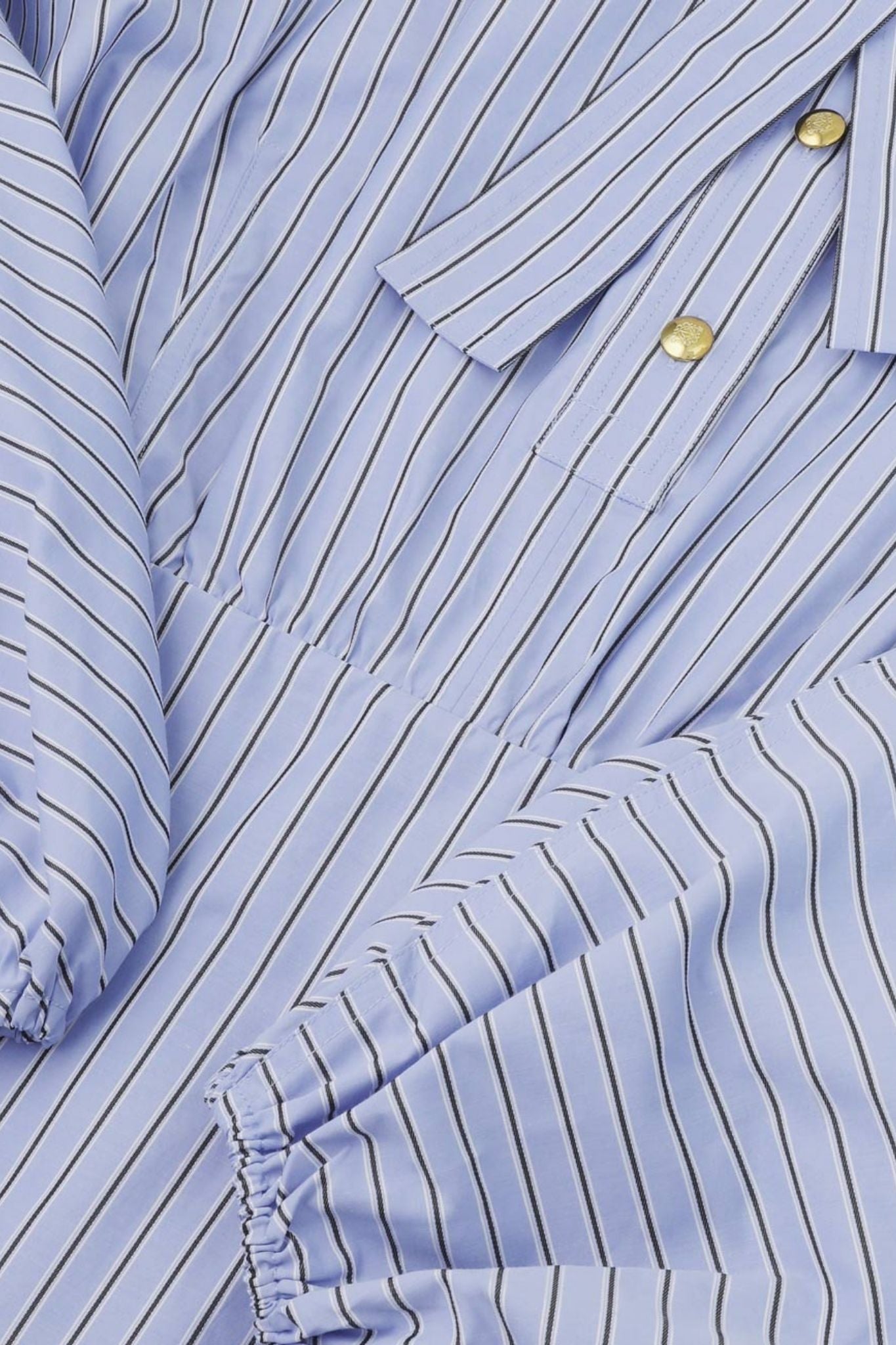 Zimmermann Drawstring Stripe Mini Dress - Vermillion