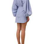 Zimmermann Drawstring Stripe Mini Dress - Vermillion