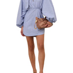 Zimmermann Drawstring Stripe Mini Dress - Vermillion