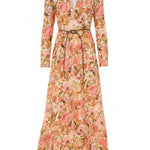 Zimmermann Golden Plunge Maxi Dress - Vermillion