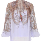 Zimmermann Hypnotic Billow Blouse - Vermillion