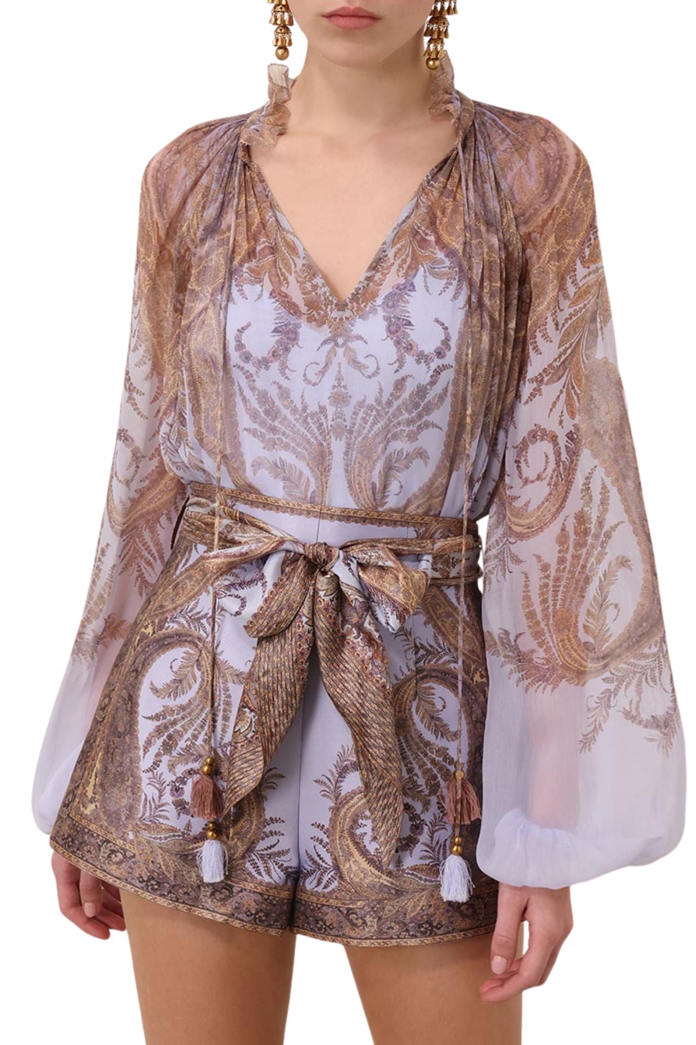 Zimmermann Hypnotic Billow Blouse - Vermillion