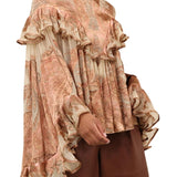 Zimmermann Hypnotic Burnout Blouse - Vermillion