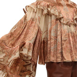 Zimmermann Hypnotic Burnout Blouse - Vermillion