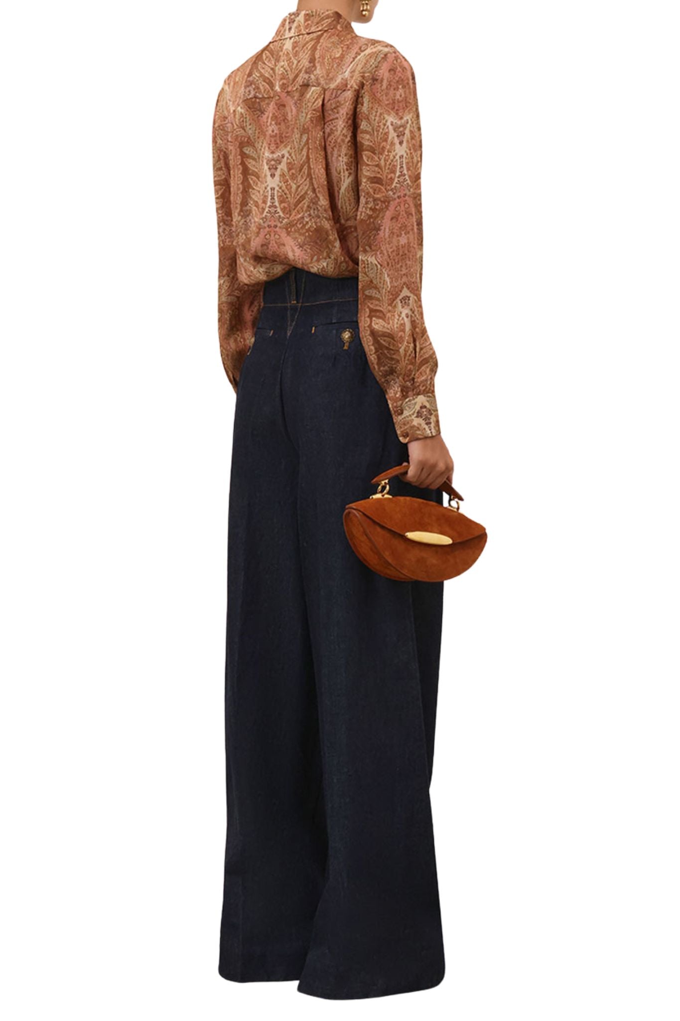 Zimmermann Hypnotic Denim tailored Pant - Vermillion