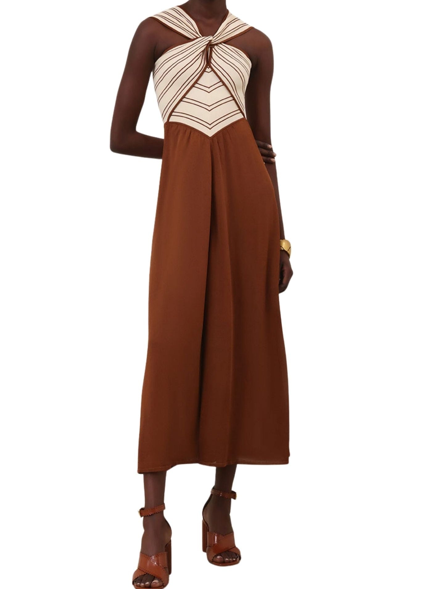 Zimmermann Hypnotic Halter Dress - Vermillion