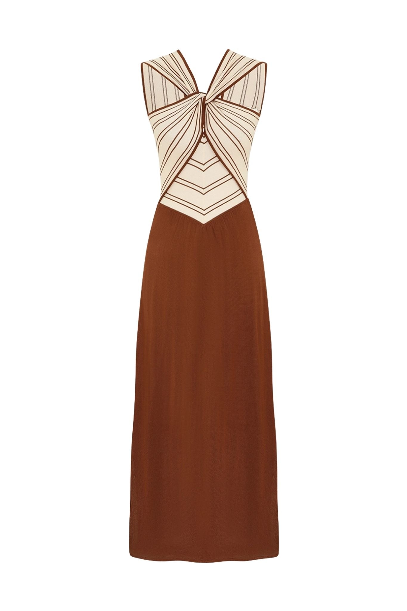 Zimmermann Hypnotic Halter Dress - Vermillion