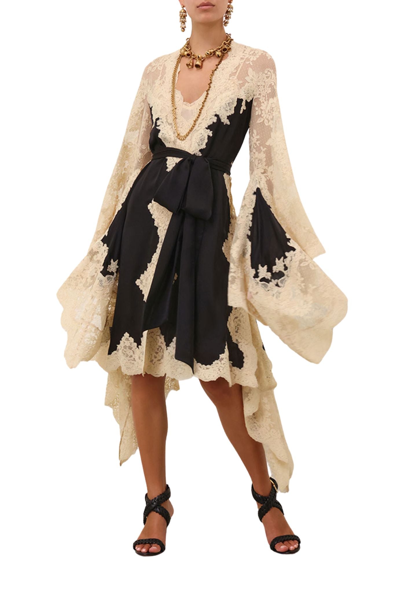 Zimmermann Hypnotic Satin Wrap Dress - Vermillion