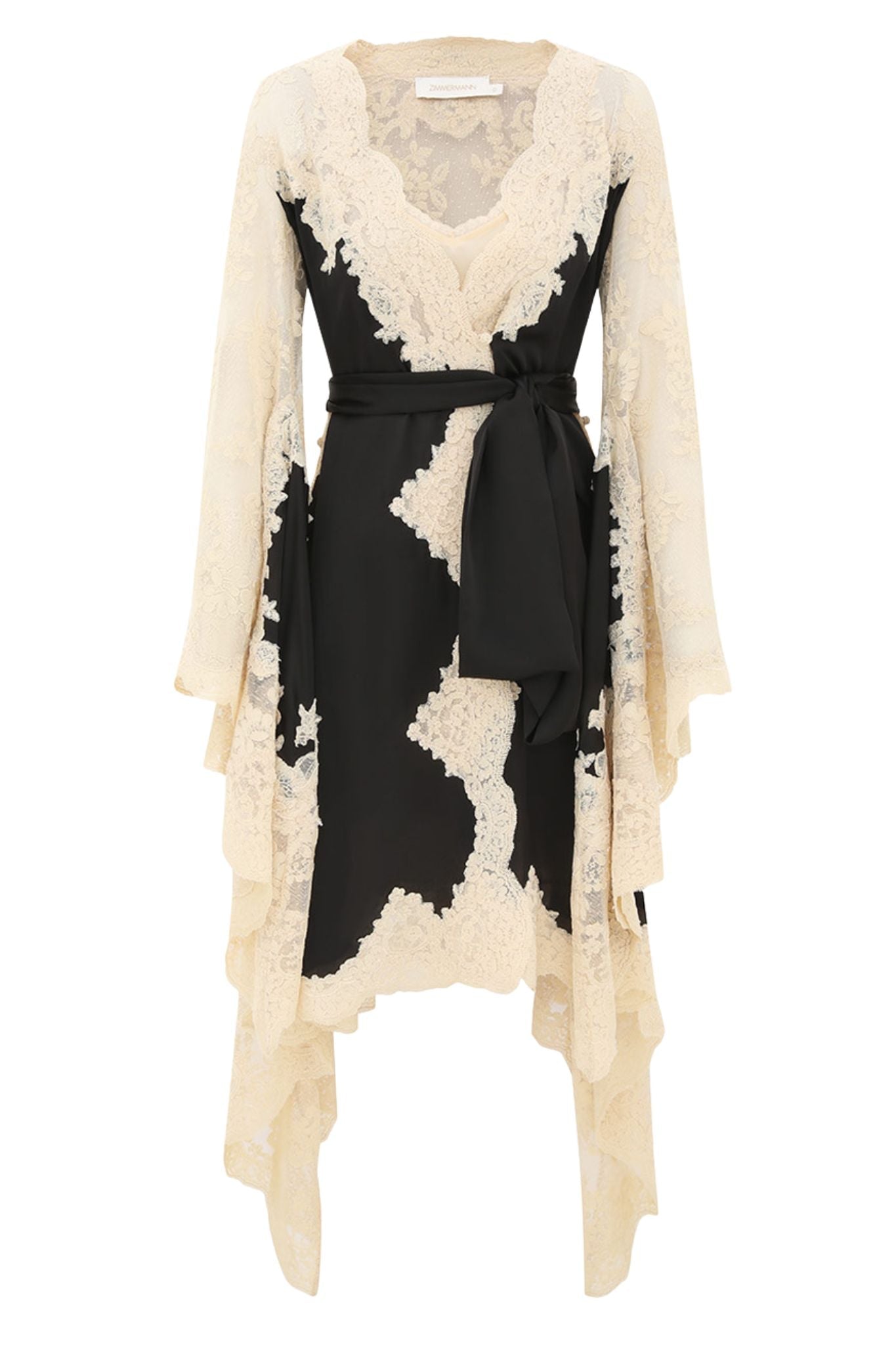 Zimmermann Hypnotic Satin Wrap Dress - Vermillion