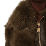 Zimmermann Hypnotic Shearling Bomber - Vermillion