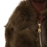 Zimmermann Hypnotic Shearling Bomber - Vermillion