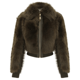Zimmermann Hypnotic Shearling Bomber - Vermillion