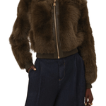 Zimmermann Hypnotic Shearling Bomber - Vermillion