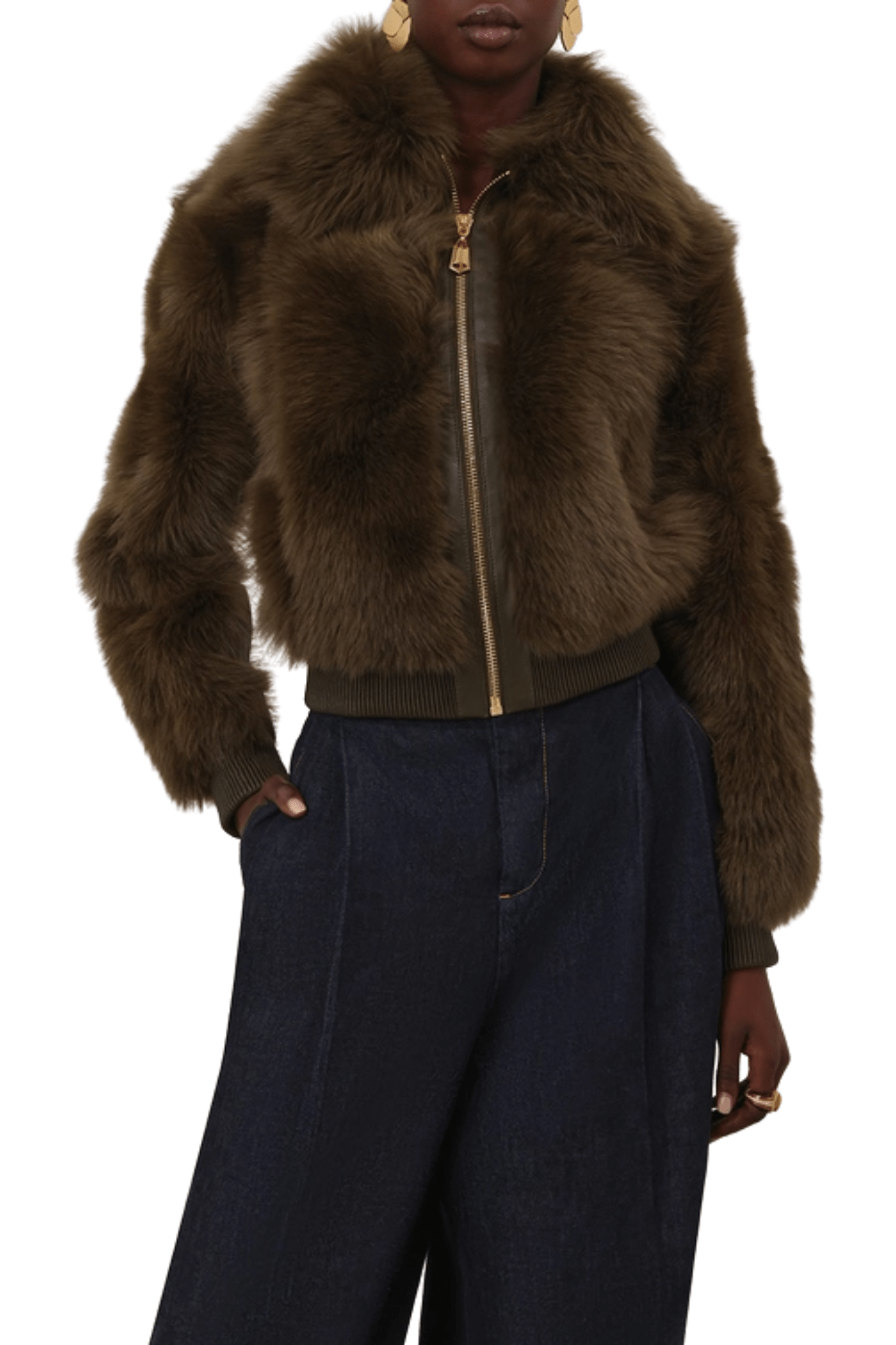 Zimmermann Hypnotic Shearling Bomber - Vermillion