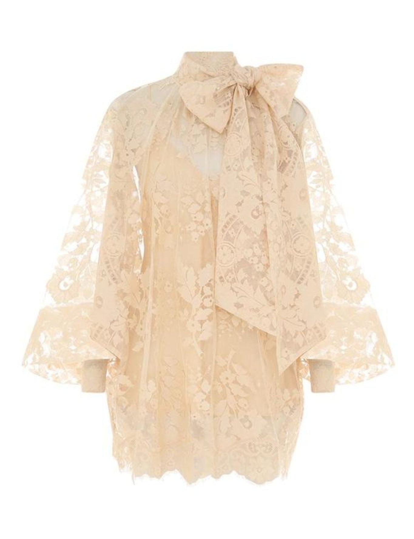 Zimmermann Illustration Lace Blouse - Vermillion