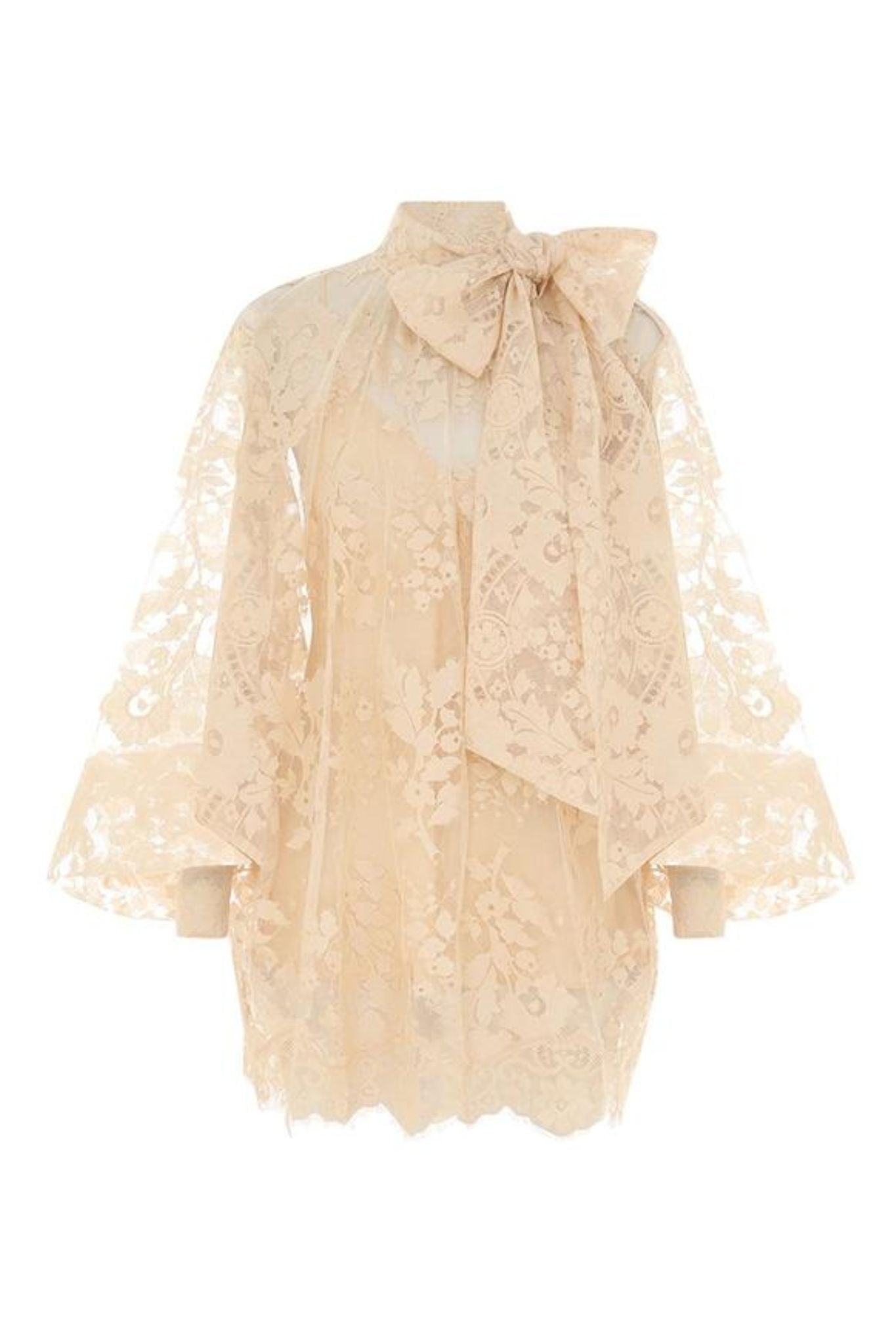 Zimmermann Illustration Lace Blouse - Vermillion