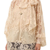 Zimmermann Illustration Lace Blouse - Vermillion