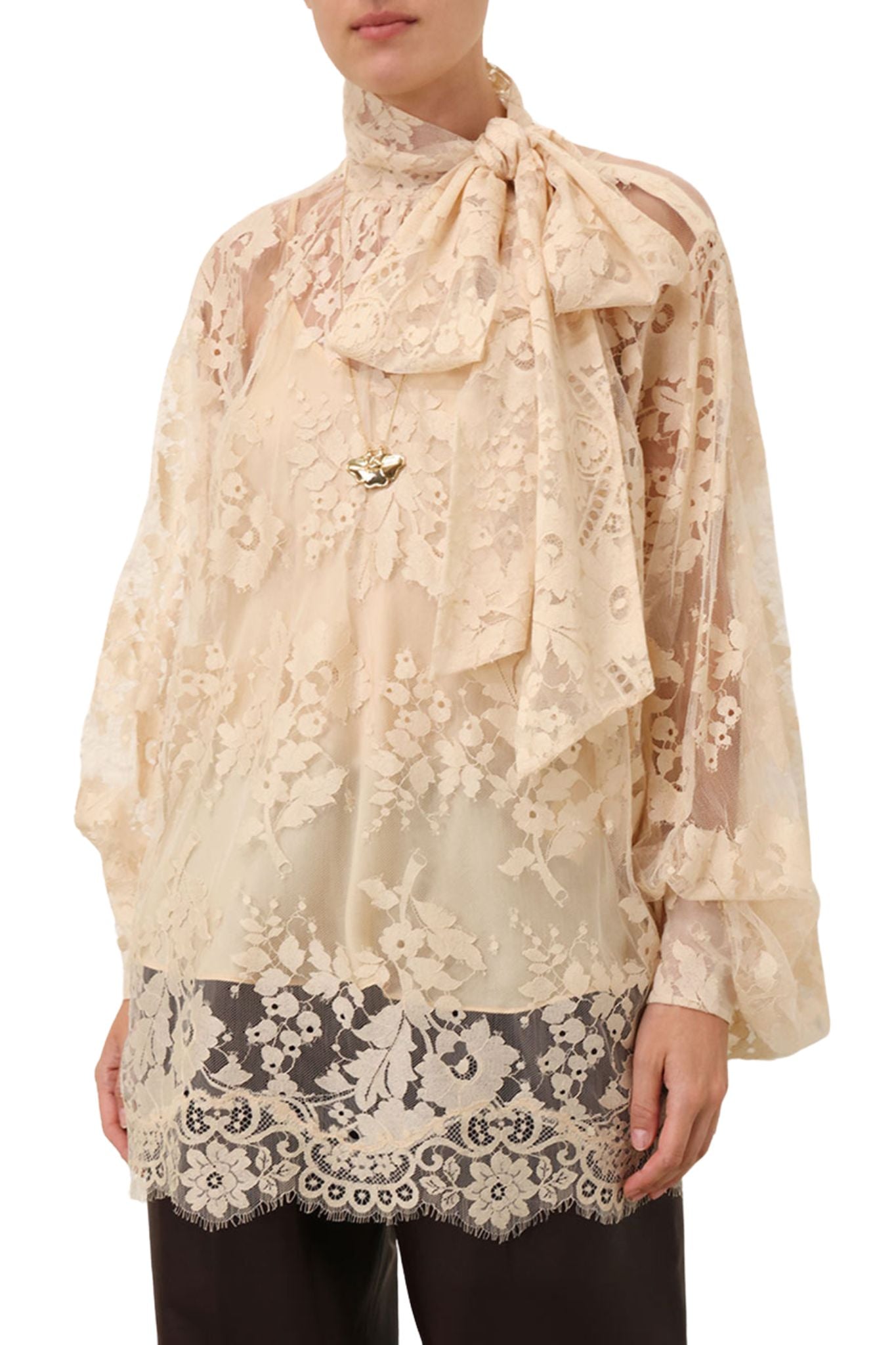 Zimmermann Illustration Lace Blouse - Vermillion