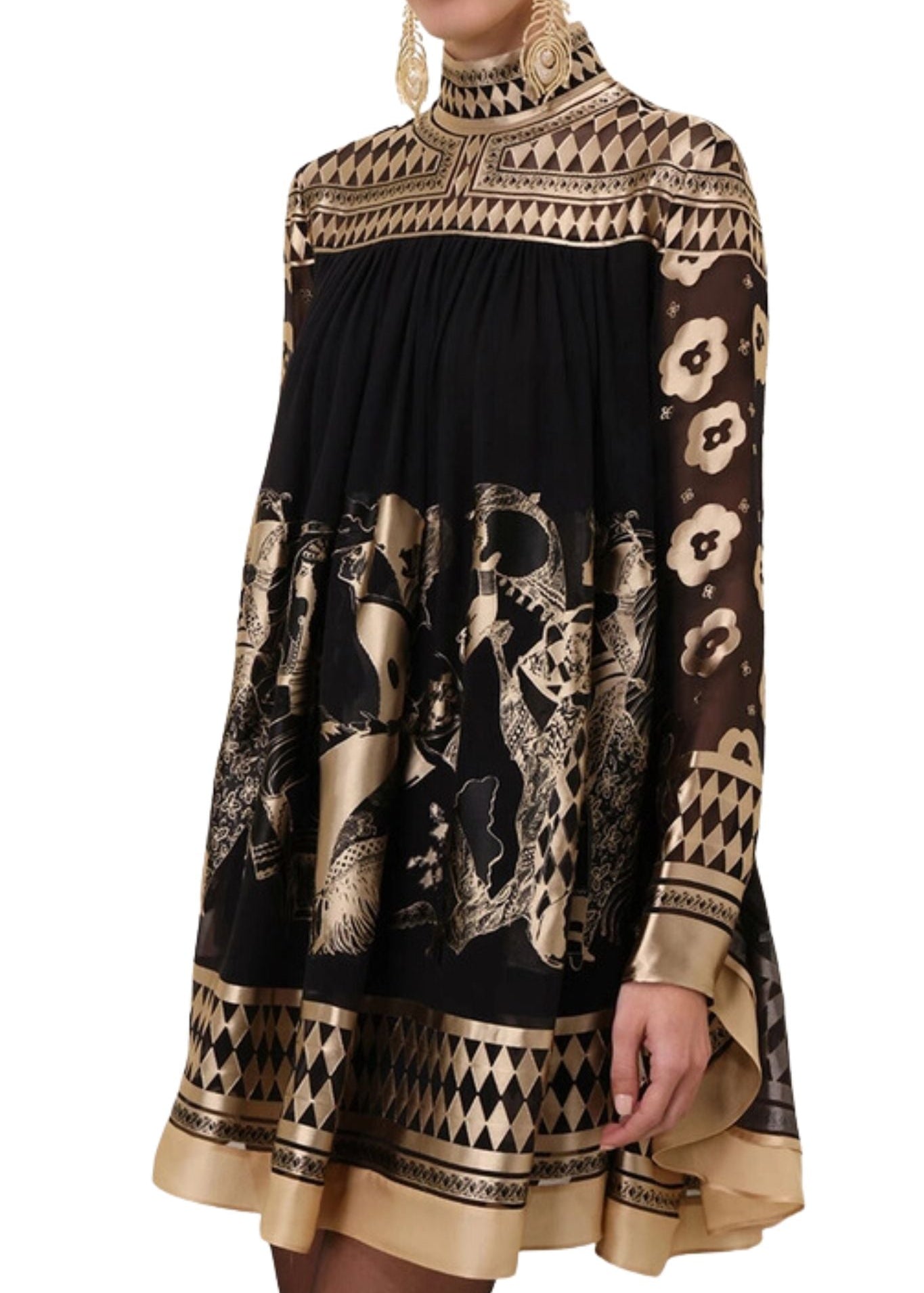 Zimmermann Illustration Otto Mini Dress - Vermillion