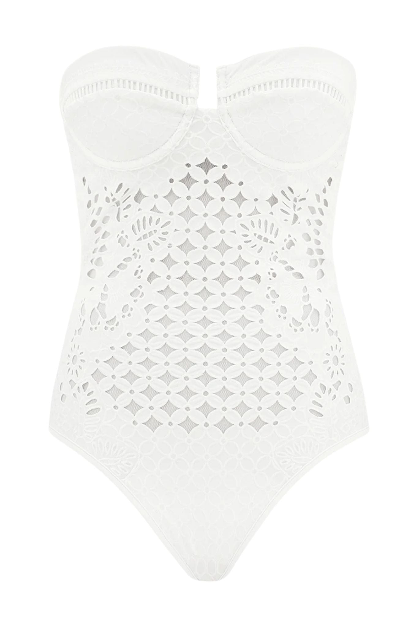 Zimmermann Indra Embroidery One - Piece - Vermillion