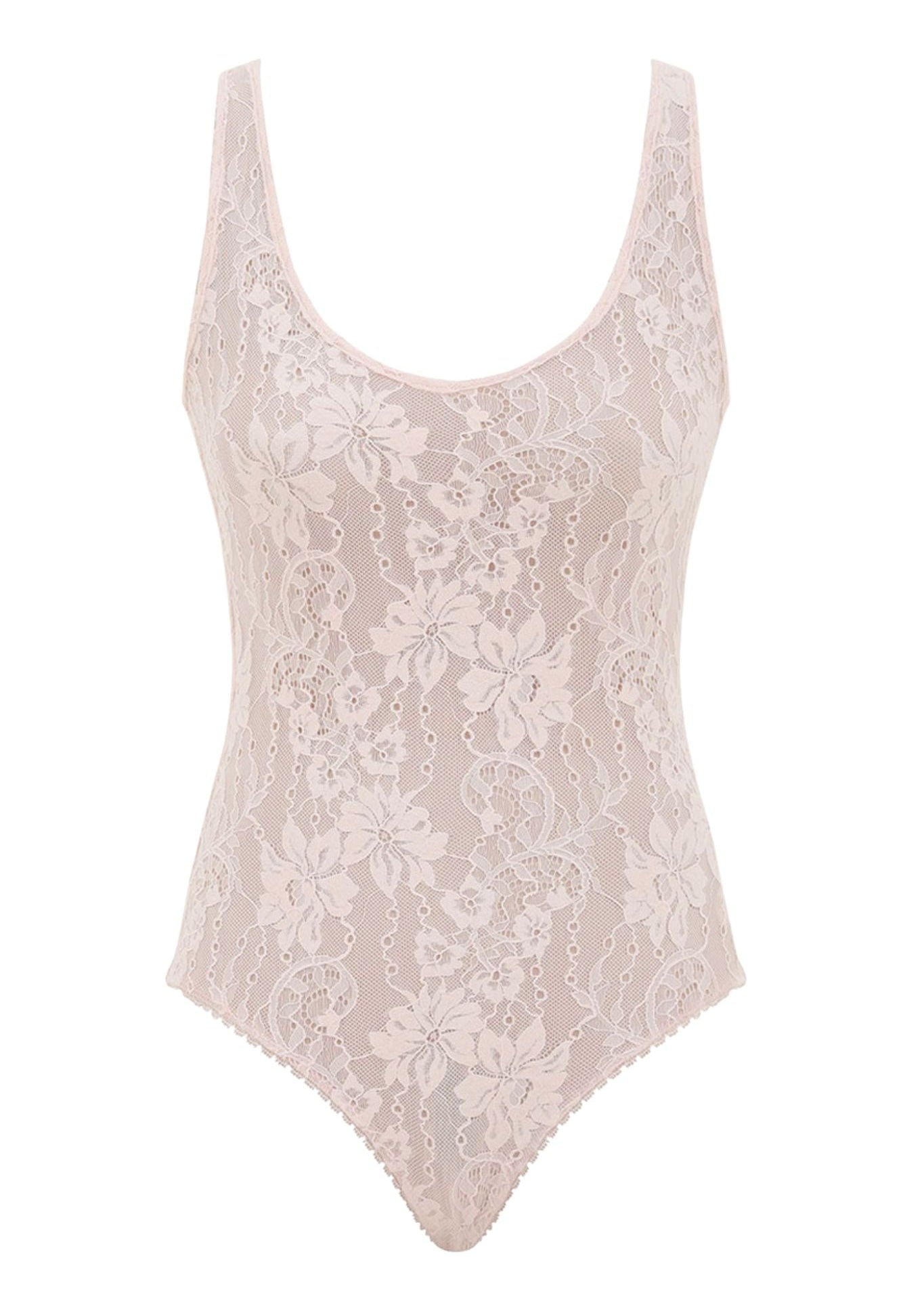 Zimmermann Lace Scoop Bodysuit - Vermillion