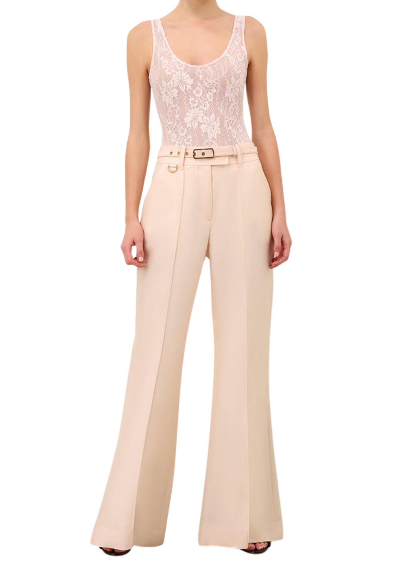 Zimmermann Lace Scoop Bodysuit - Vermillion