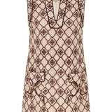 Zimmermann Luna Guipure Shift Dress - Vermillion