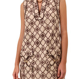 Zimmermann Luna Guipure Shift Dress - Vermillion