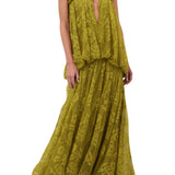 Zimmermann Luna Lace Bandeau Gown - Vermillion