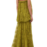 Zimmermann Luna Lace Bandeau Gown - Vermillion