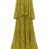 Zimmermann Luna Lace Bandeau Gown - Vermillion