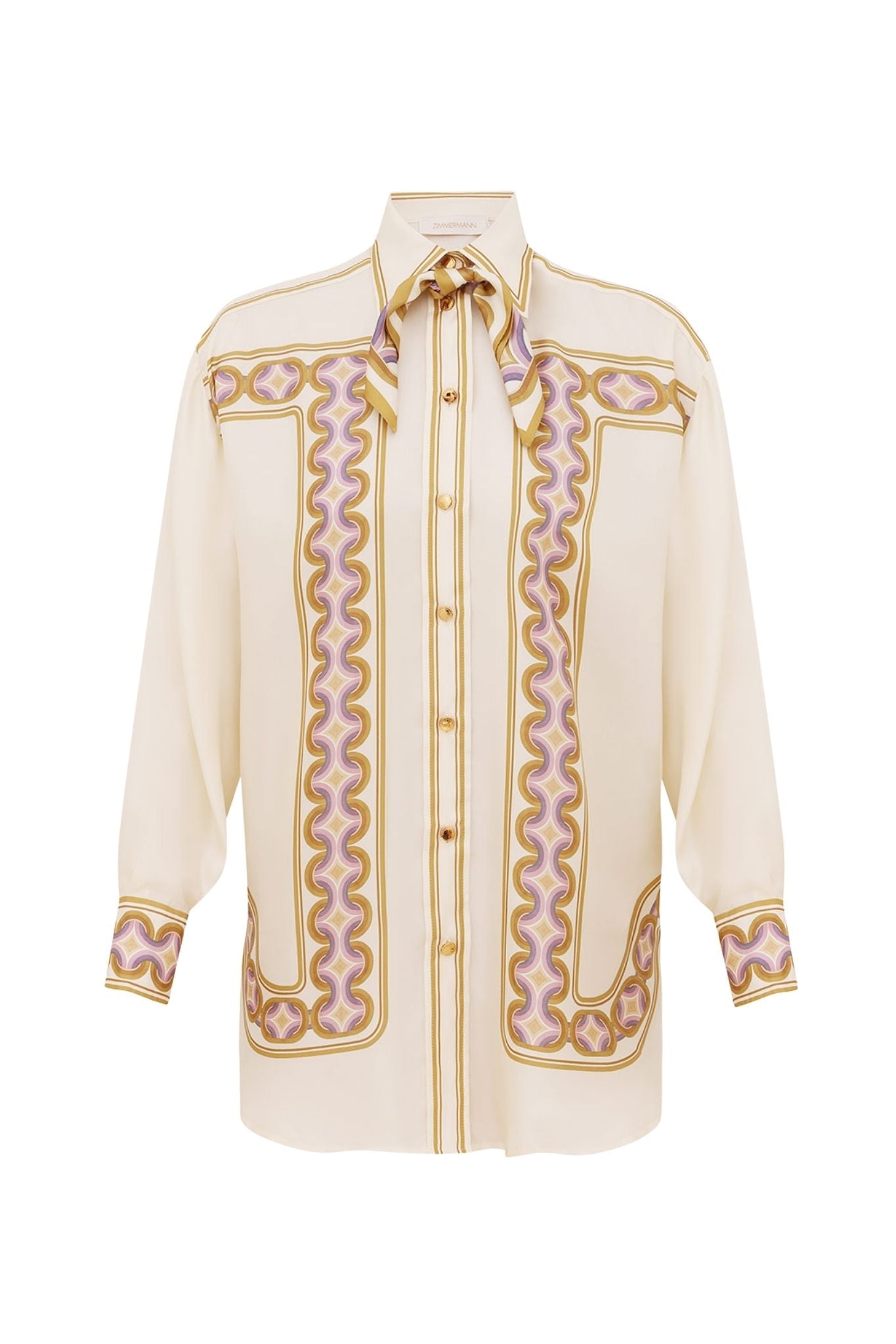 Zimmermann Luna Retro Shirt - Vermillion