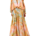 Zimmermann Luna Twist Billow Gown - Vermillion
