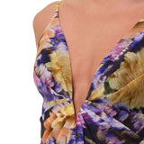 Zimmermann Luna V Neck Mini Dress - Vermillion